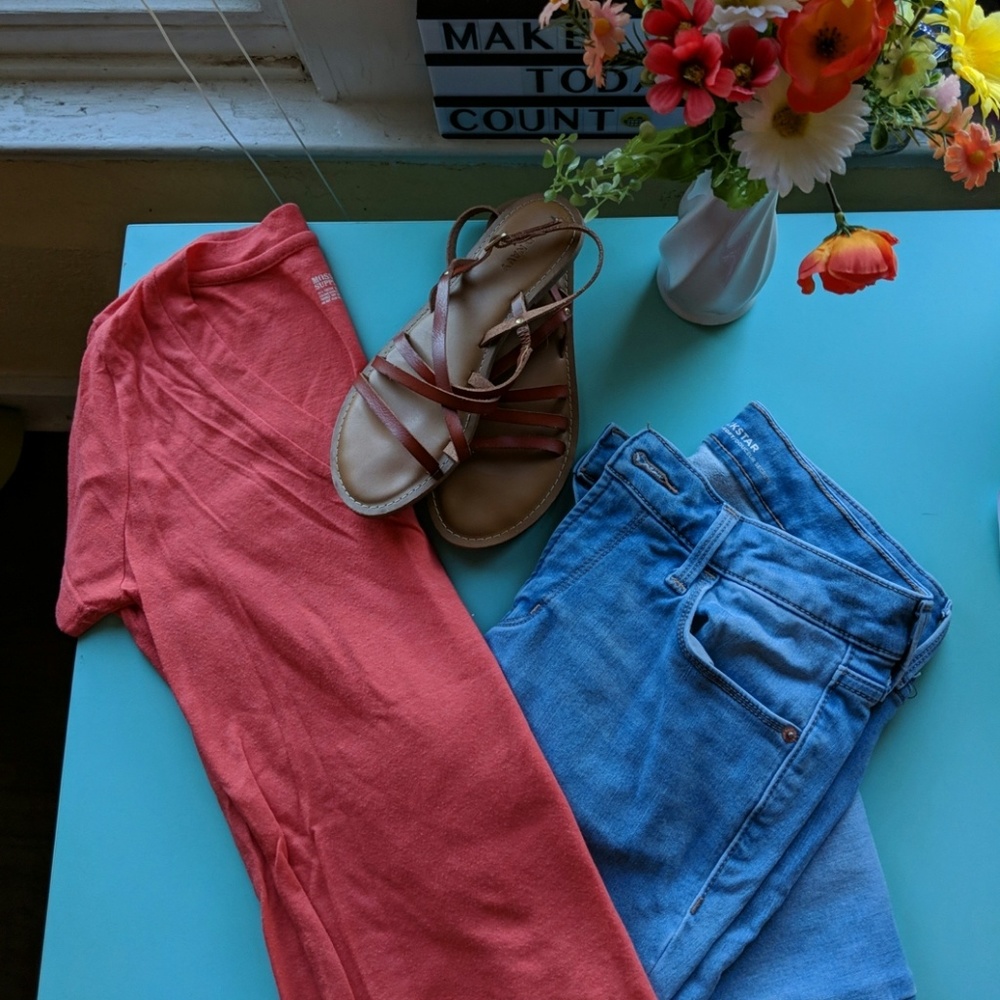 Pink V neck